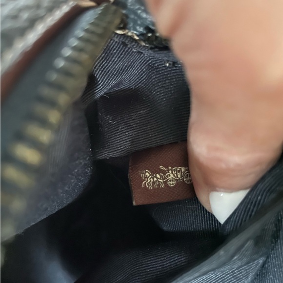 Coach X Peanuts Jaime Camera Bag with Snoopy Ski Motif, Blue Pebbled Leather - Picture 11 of 13